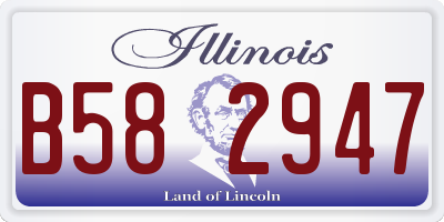 IL license plate B582947