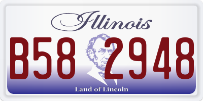 IL license plate B582948