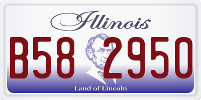 IL license plate B582950