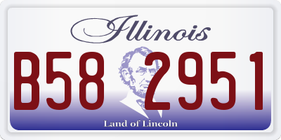 IL license plate B582951