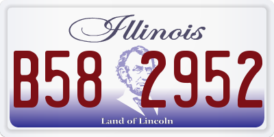 IL license plate B582952