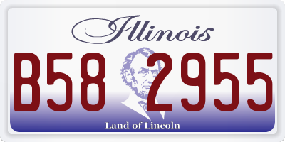 IL license plate B582955