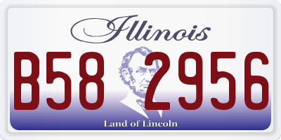 IL license plate B582956