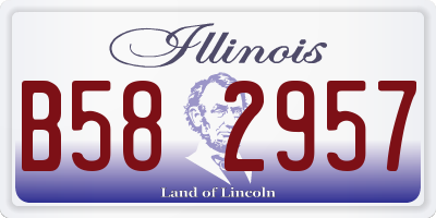 IL license plate B582957