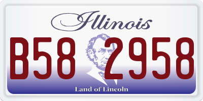 IL license plate B582958