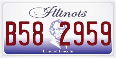 IL license plate B582959