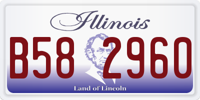 IL license plate B582960