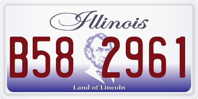 IL license plate B582961