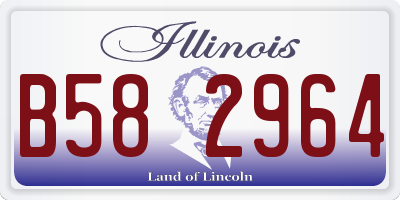 IL license plate B582964