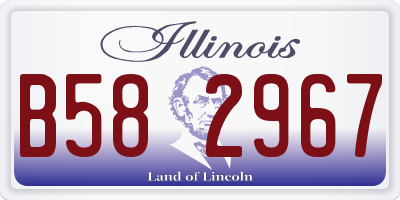 IL license plate B582967
