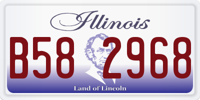 IL license plate B582968