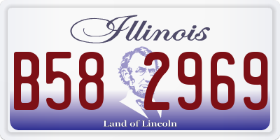 IL license plate B582969