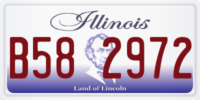 IL license plate B582972