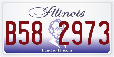 IL license plate B582973