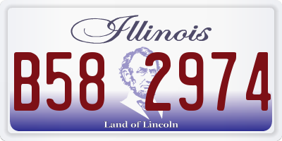 IL license plate B582974