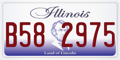 IL license plate B582975
