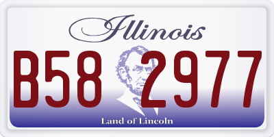 IL license plate B582977