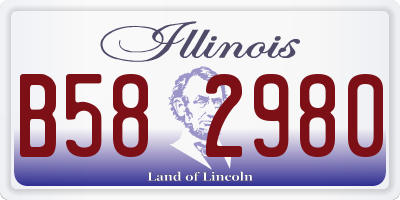 IL license plate B582980