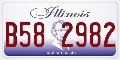 IL license plate B582982