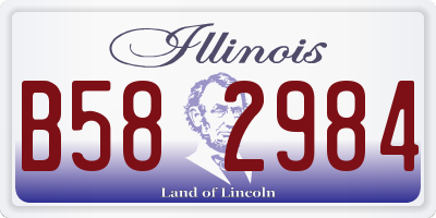 IL license plate B582984