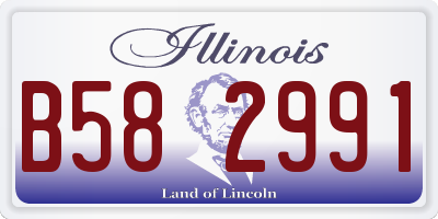 IL license plate B582991