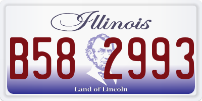 IL license plate B582993