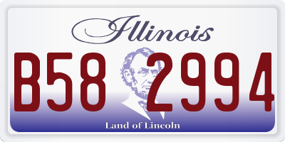 IL license plate B582994
