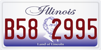IL license plate B582995