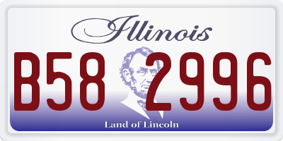 IL license plate B582996