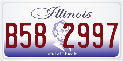 IL license plate B582997