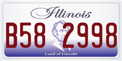 IL license plate B582998