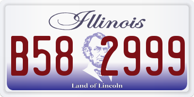 IL license plate B582999