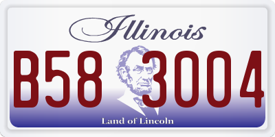 IL license plate B583004