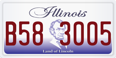 IL license plate B583005
