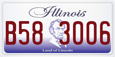 IL license plate B583006
