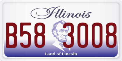 IL license plate B583008