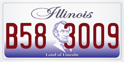 IL license plate B583009