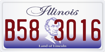 IL license plate B583016