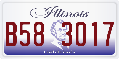 IL license plate B583017