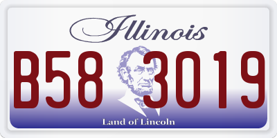 IL license plate B583019