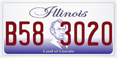 IL license plate B583020