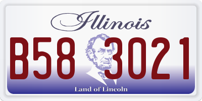 IL license plate B583021