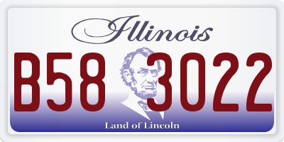 IL license plate B583022