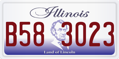 IL license plate B583023