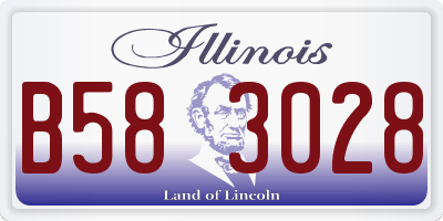 IL license plate B583028