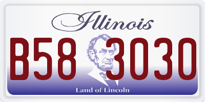 IL license plate B583030