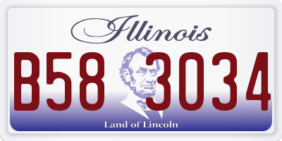 IL license plate B583034