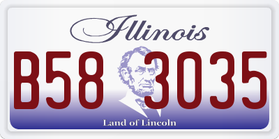 IL license plate B583035