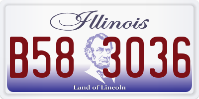 IL license plate B583036
