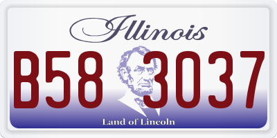IL license plate B583037